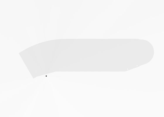 Safety Glass T 10mm Escalator Balustrade SUS304 Escalator Skirt Panel