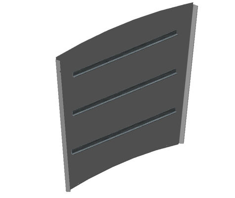 T 1.5 Escalator Glass Panel  Outer Decking Balustrade In Escalator