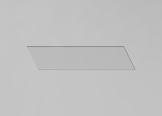 Safety Glass T 10mm Escalator Balustrade SUS304 Escalator Skirt Panel